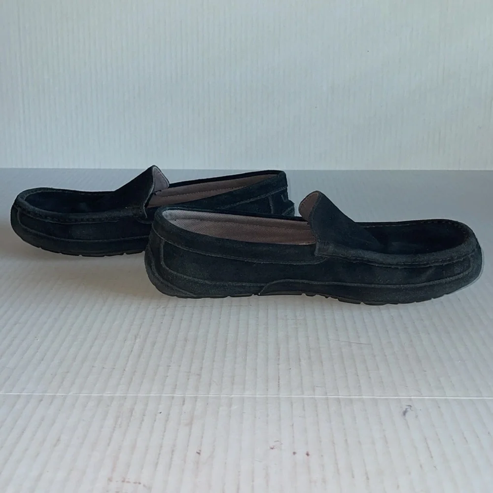 UGG Black Alder Faux Shearling Lined Slippers